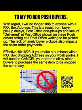 📦 NO P.O. BOX SHIPPING 📦